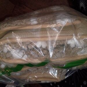 Beige and White Textured And Water Proof Door Matts